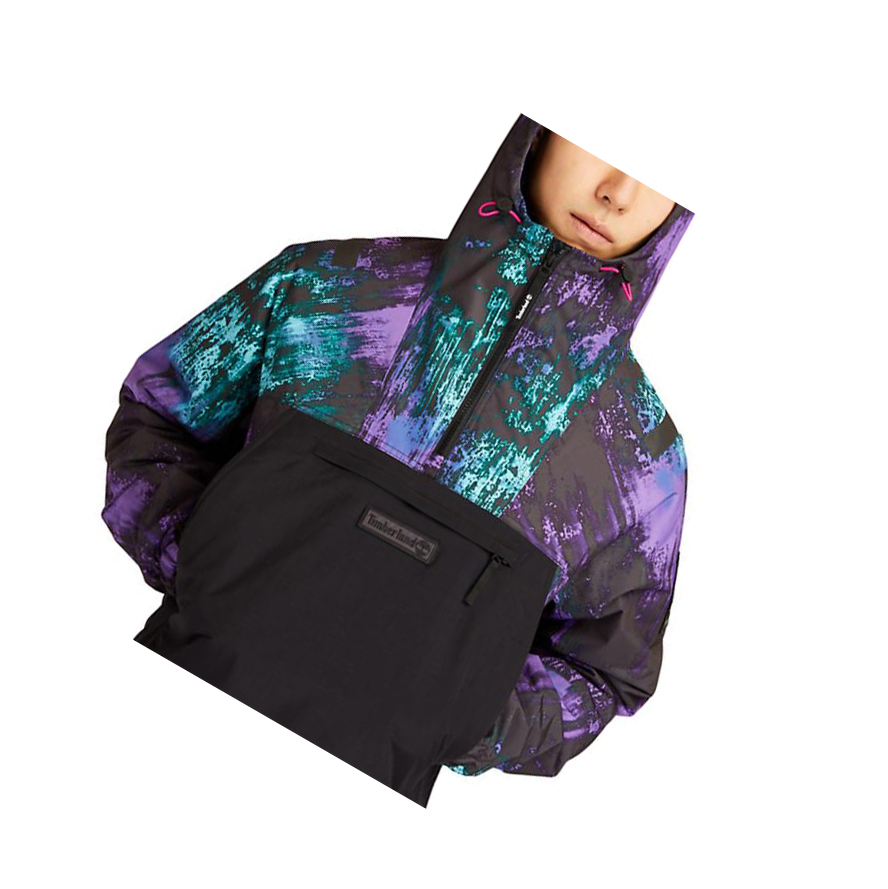 Chaquetas Timberland Northern Lights Rain with Aurora Print Hombre Negras | ES-GALVX39