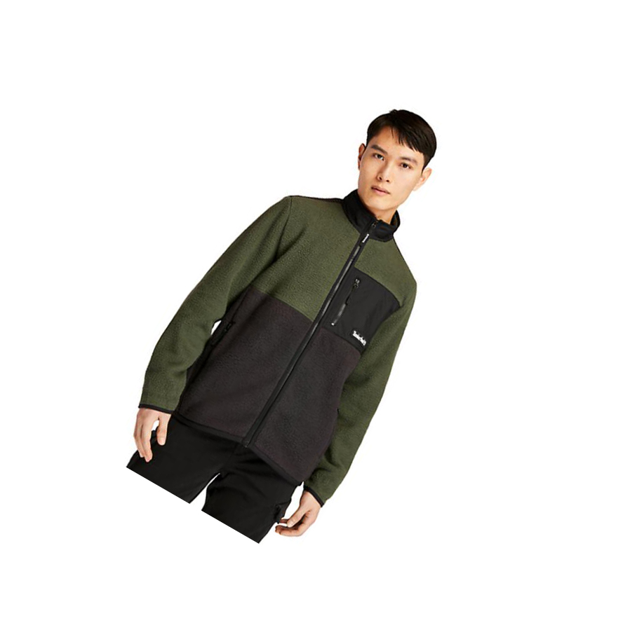 Chaquetas Timberland Outdoor Archive Fleece Field Hombre Verde Oscuro | ES-DHALP68