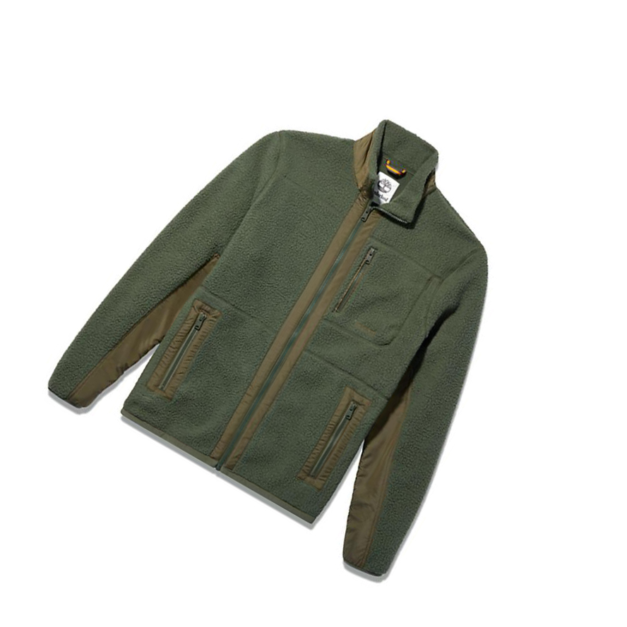 Chaquetas Timberland Sherpa Fleece Hombre Verde Oscuro | ES-YLXQT93