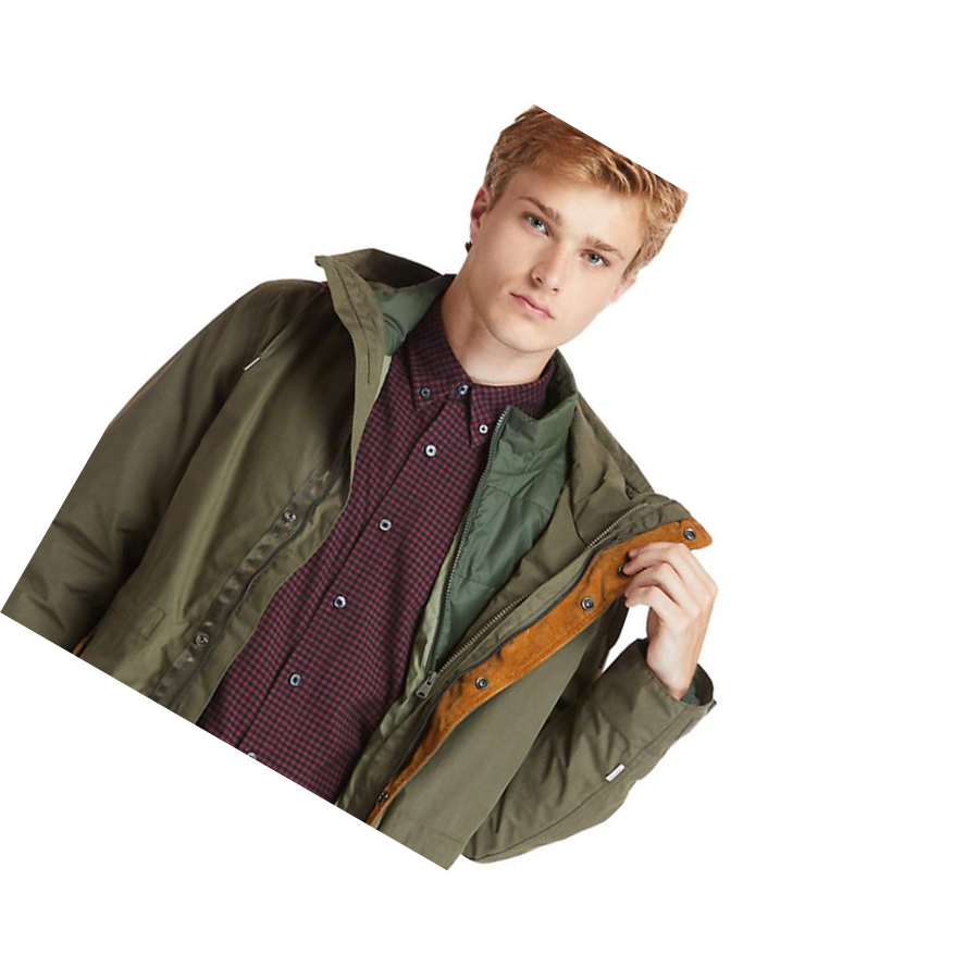 Chaquetas Timberland Snowdon Peak 3-in-1 Impermeables Parka Hombre Verde | ES-TQLUC27