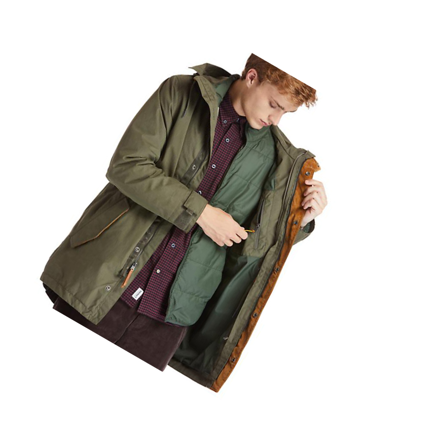 Chaquetas Timberland Snowdon Peak 3-in-1 Impermeables Parka Hombre Verde | ES-TQLUC27