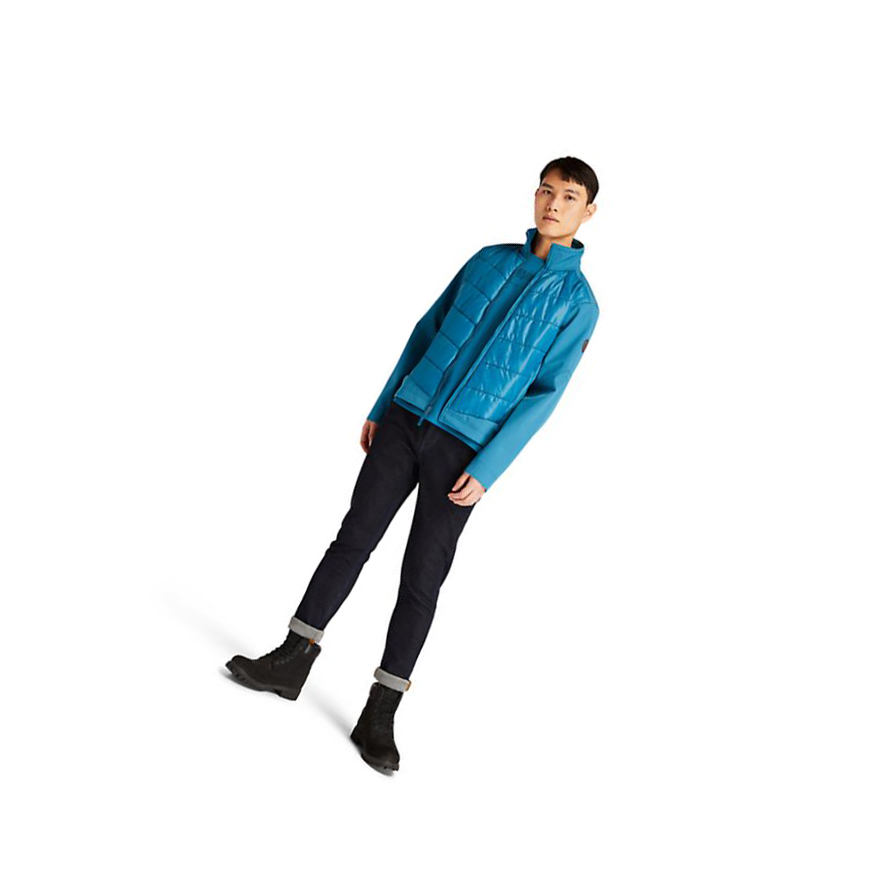 Chaquetas Timberland Soft-Shell Quilted-Híbrido Hombre Teal | ES-PCZDM17