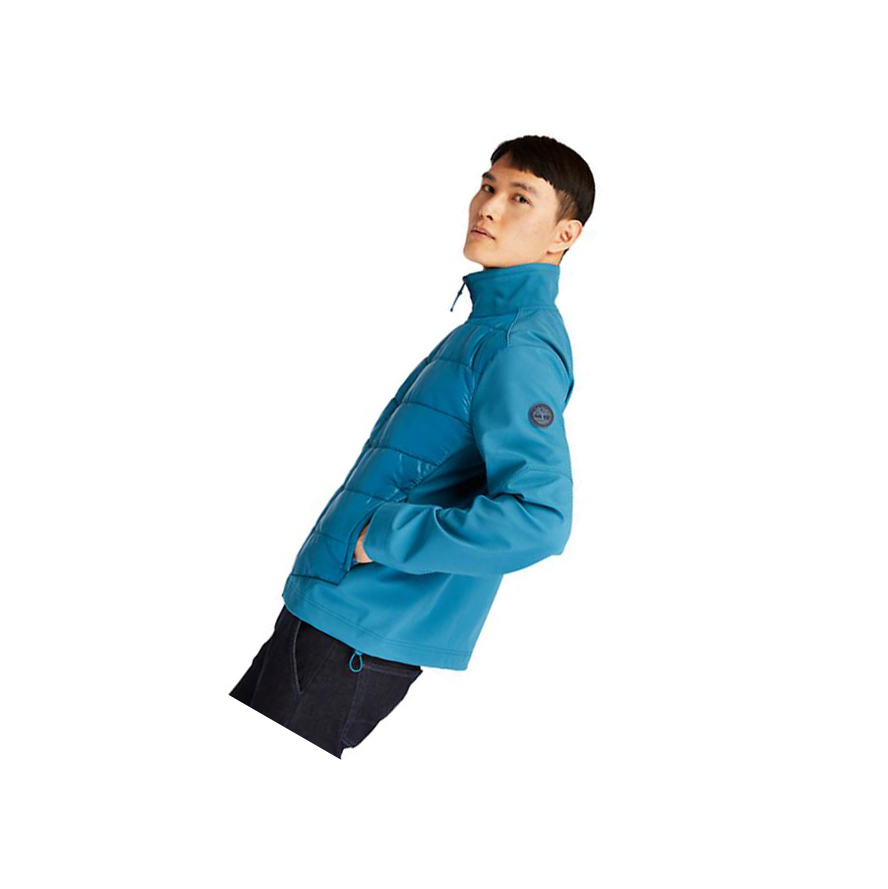 Chaquetas Timberland Soft-Shell Quilted-Híbrido Hombre Teal | ES-PCZDM17