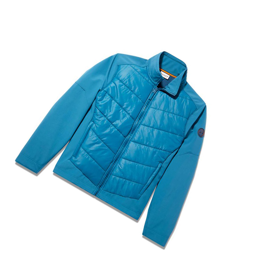 Chaquetas Timberland Soft-Shell Quilted-Híbrido Hombre Teal | ES-PCZDM17