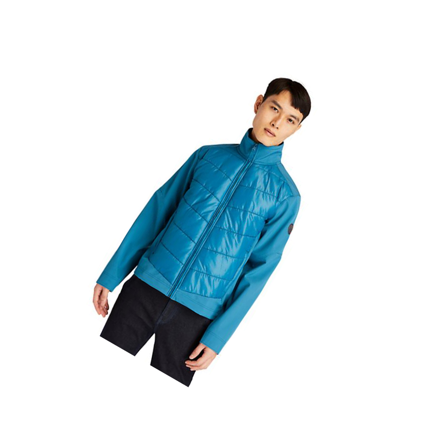 Chaquetas Timberland Soft-Shell Quilted-Híbrido Hombre Teal | ES-PCZDM17