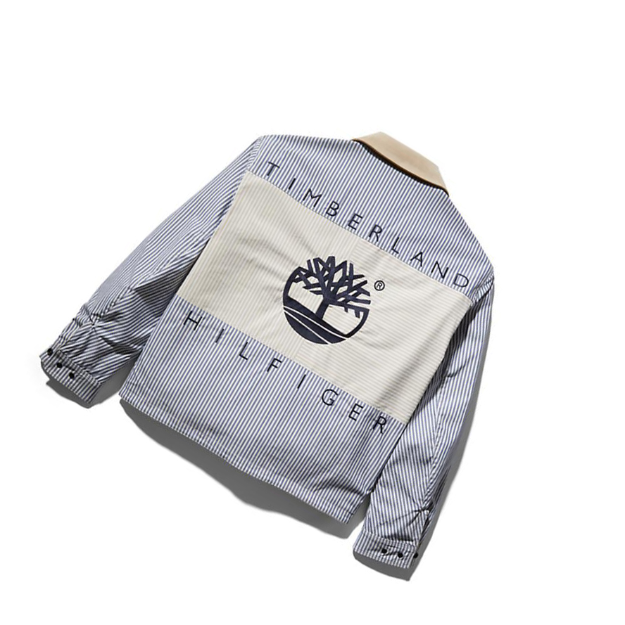 Chaquetas Timberland Tommy Hilfiger x Timberland® Re-imagined Reversible Chore Hombre Beige | ES-EXKPB06