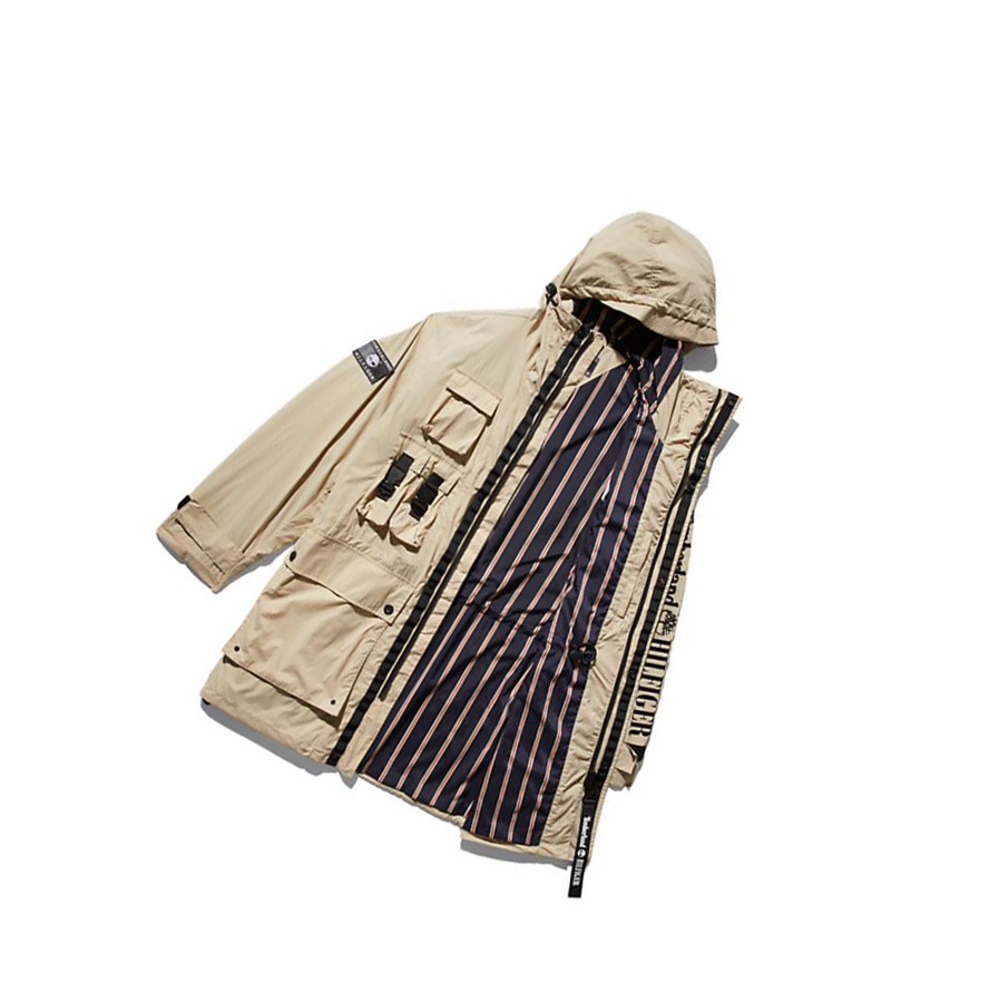 Chaquetas Timberland Tommy Hilfiger x Timberland® Re-imagined Reversible Cargo Parka Hombre Beige | ES-HKBIR05