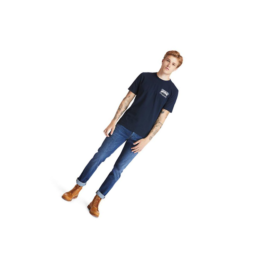 Jeans Timberland Sargent Lake Stretch Hombre Azules | ES-VSAZE92