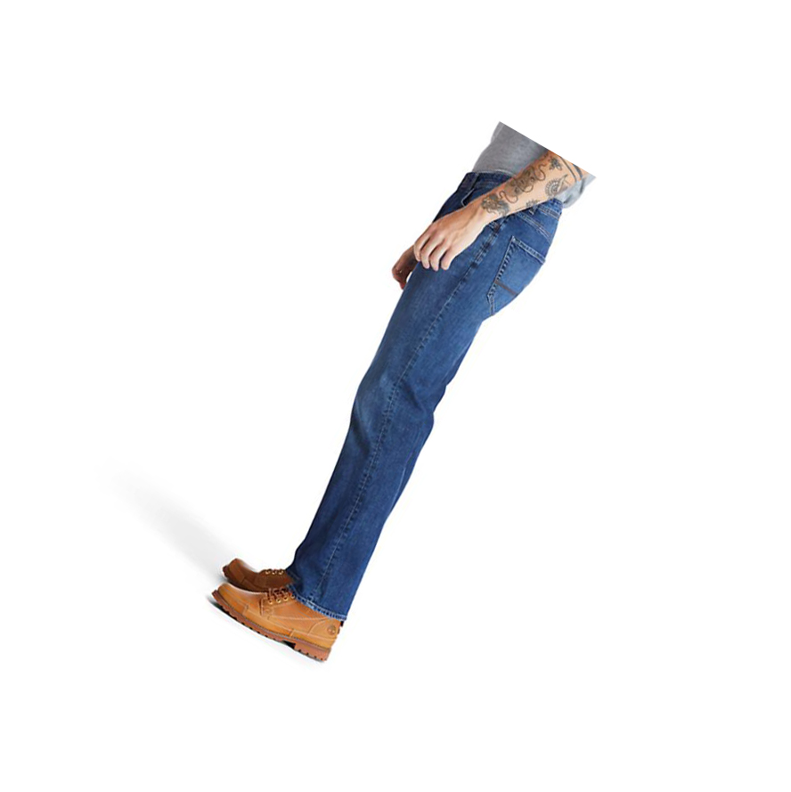 Jeans Timberland Squam Lake Stretch Hombre Azules | ES-ISTAK95