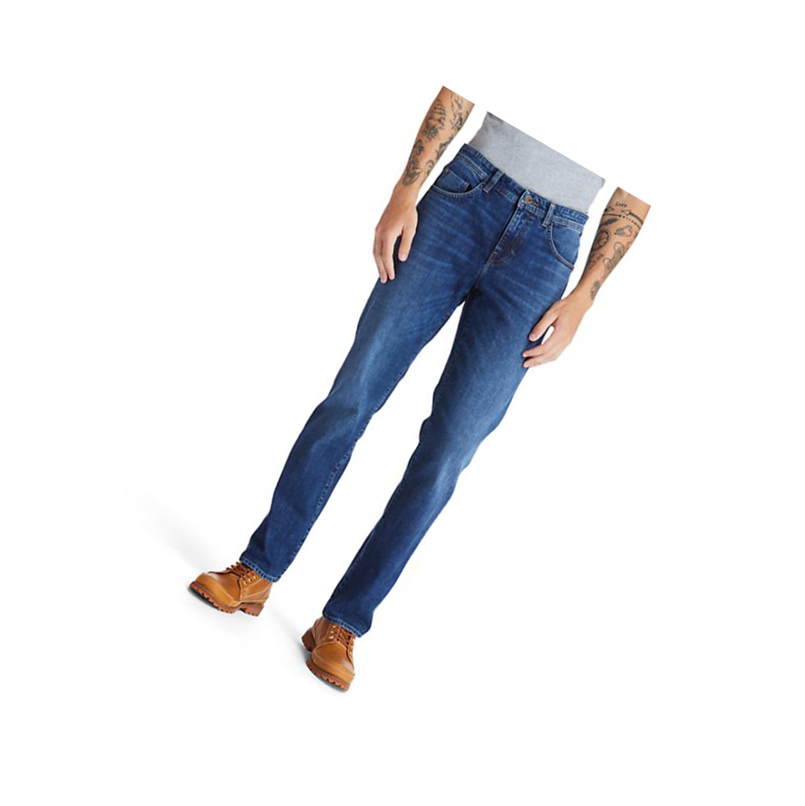 Jeans Timberland Squam Lake Stretch Hombre Azules | ES-ISTAK95