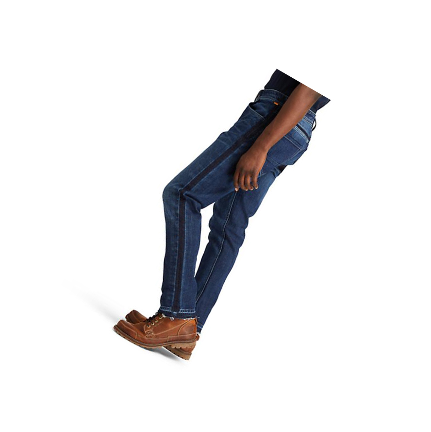 Jeans Timberland Tapered-leg Comodidad Hombre Azules Oscuro | ES-SZYXL39