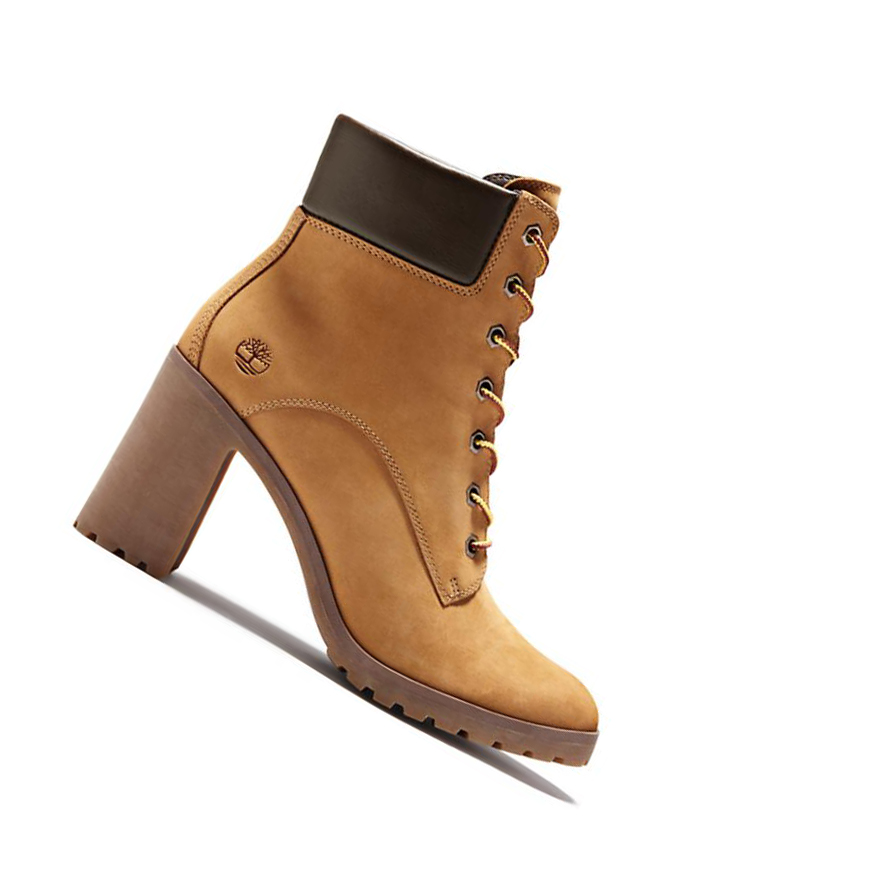 Original 6-inch Boots Timberland Allington Encaje-Up Mujer Amarillo | ES-GMSLP58