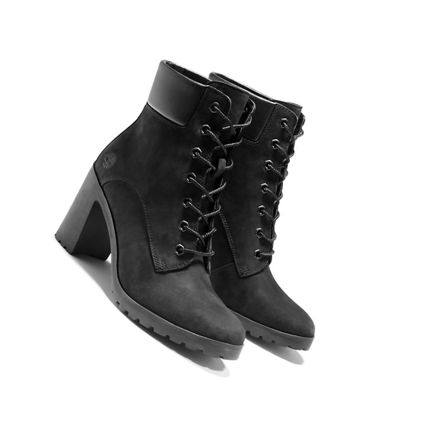 Original 6-inch Boots Timberland Allington Encaje-Up Mujer Negras | ES-TYSXR16