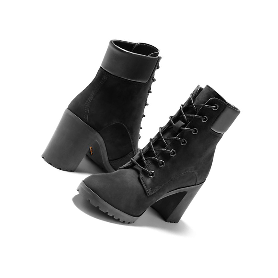 Original 6-inch Boots Timberland Allington Encaje-Up Mujer Negras | ES-TYSXR16