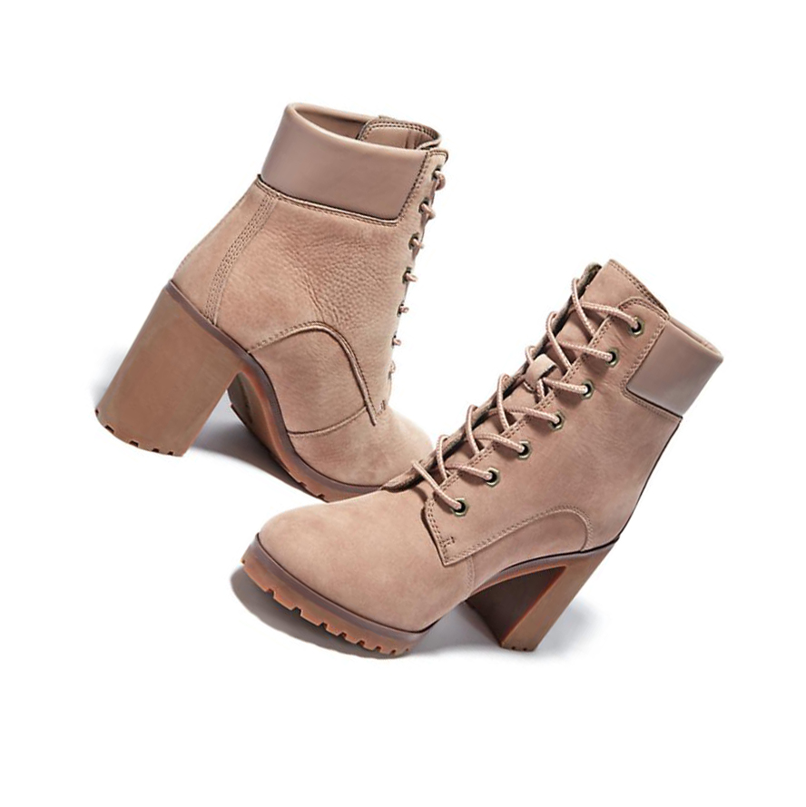 Original 6-inch Boots Timberland Allington Tacón Mujer Marrones Claro | ES-VWHXE63