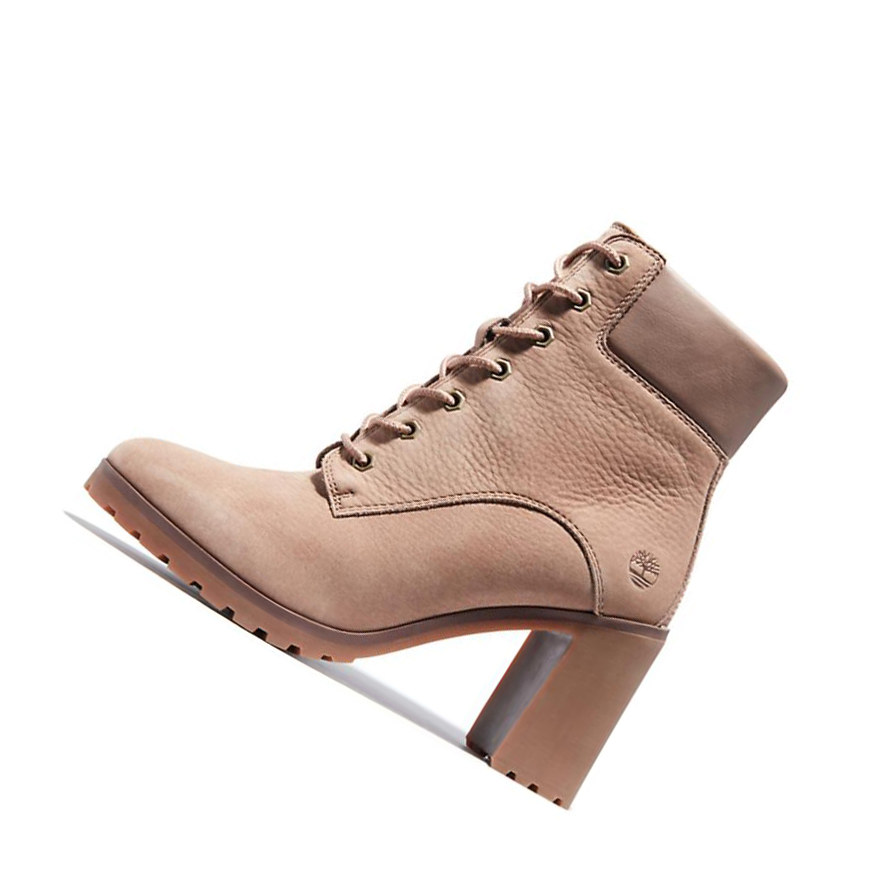 Original 6-inch Boots Timberland Allington Tacón Mujer Marrones Claro | ES-VWHXE63