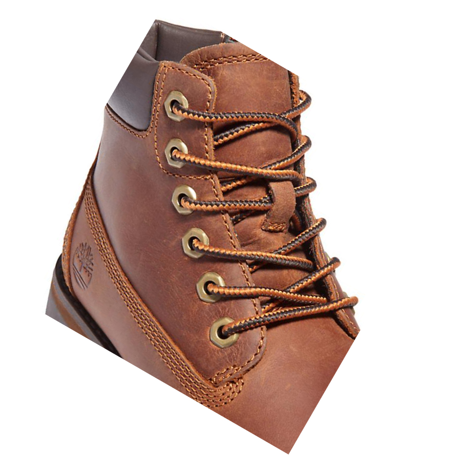 Original 6-inch Boots Timberland Courma Side-Zip Niños Marrones | ES-GQOVI49