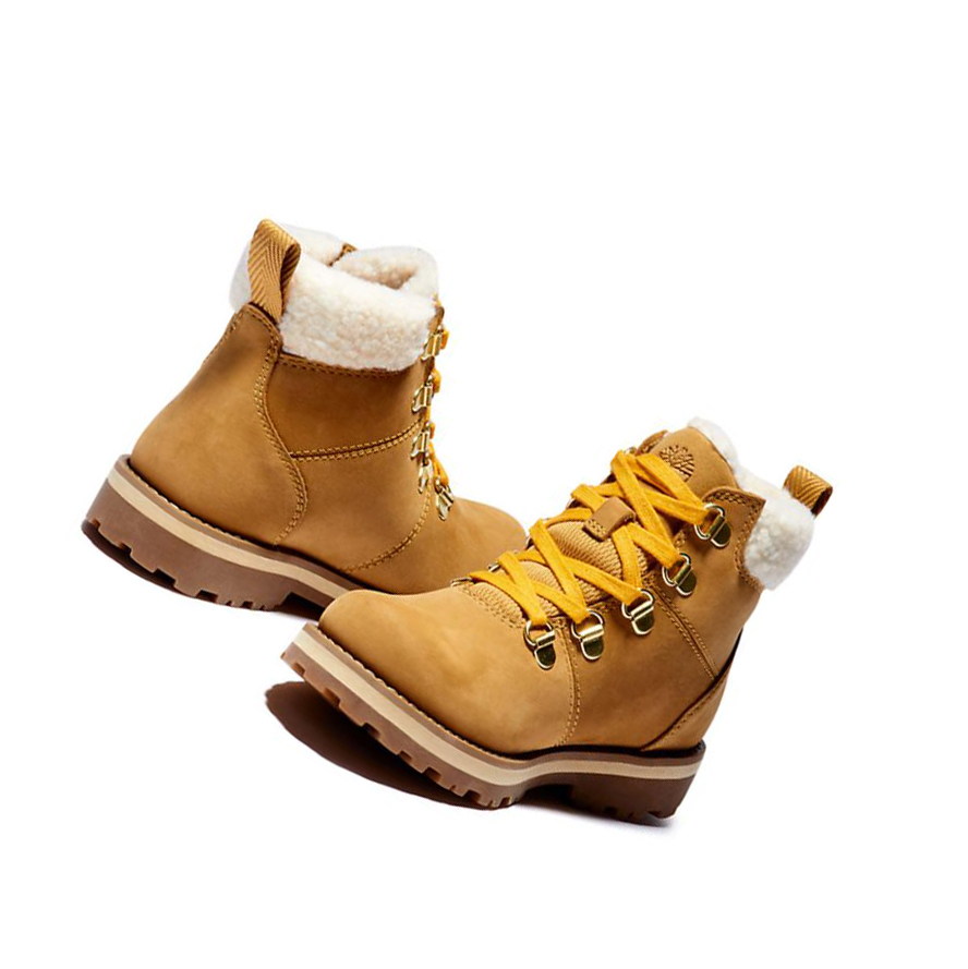 Original 6-inch Boots Timberland Courma Kid Niños Amarillo | ES-IXVFO26