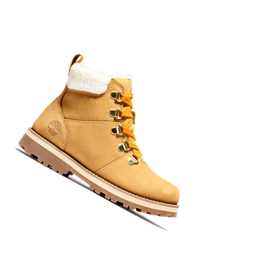 Original 6-inch Boots Timberland Courma Kid Niños Amarillo | ES-IXVFO26