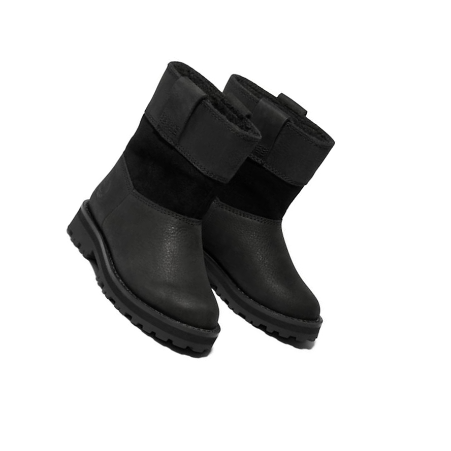 Original 6-inch Boots Timberland Courma Kid Pull-on Niños Negras | ES-KBRHC84