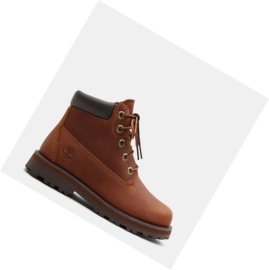 Original 6-inch Boots Timberland Courma Kid Niños Marrones | ES-OEUIT28