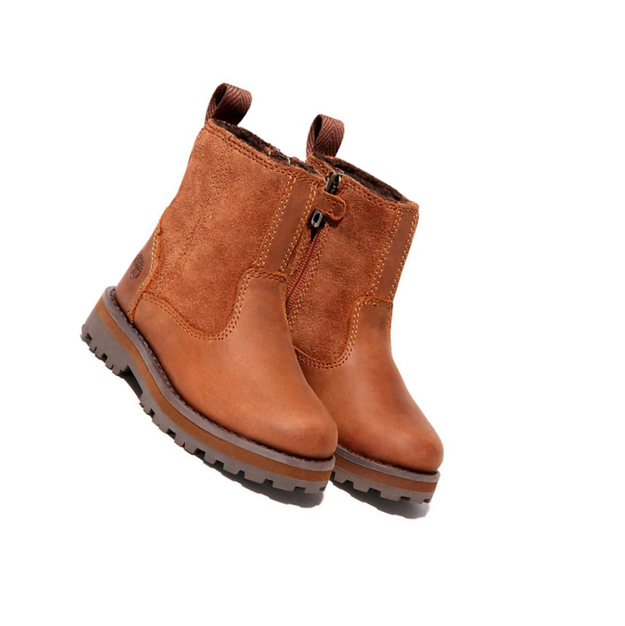 Original 6-inch Boots Timberland Courma Kid Warm Niños Marrones | ES-OQKJN47