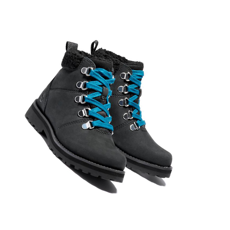 Original 6-inch Boots Timberland Courma Kid Niños Negras | ES-ORVDC59