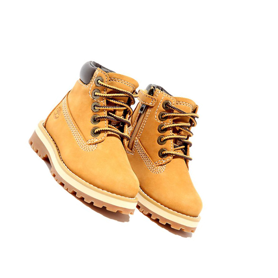 Original 6-inch Boots Timberland Courma Kid Niños Amarillo | ES-SGZKR40