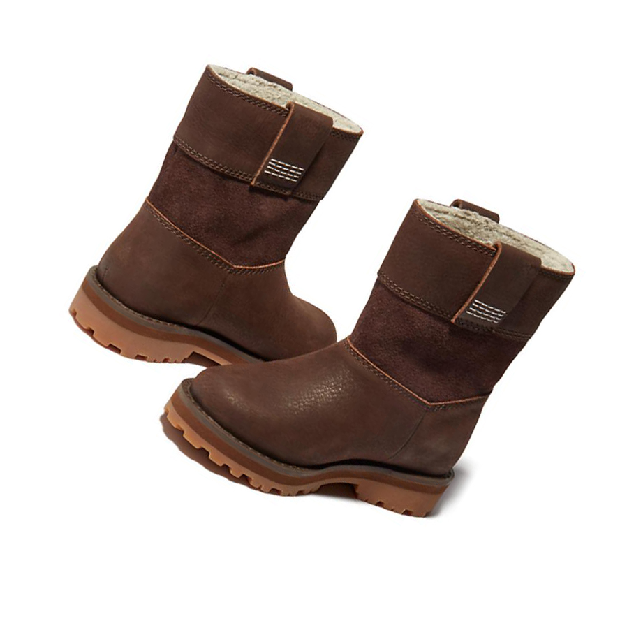 Original 6-inch Boots Timberland Courma Kid Pull-on Niños Marrones Oscuro | ES-SHRNM57