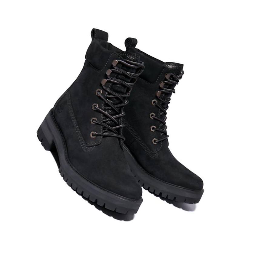 Original 6-inch Boots Timberland Courmayeur Valley Mujer Negras | ES-USNEB56