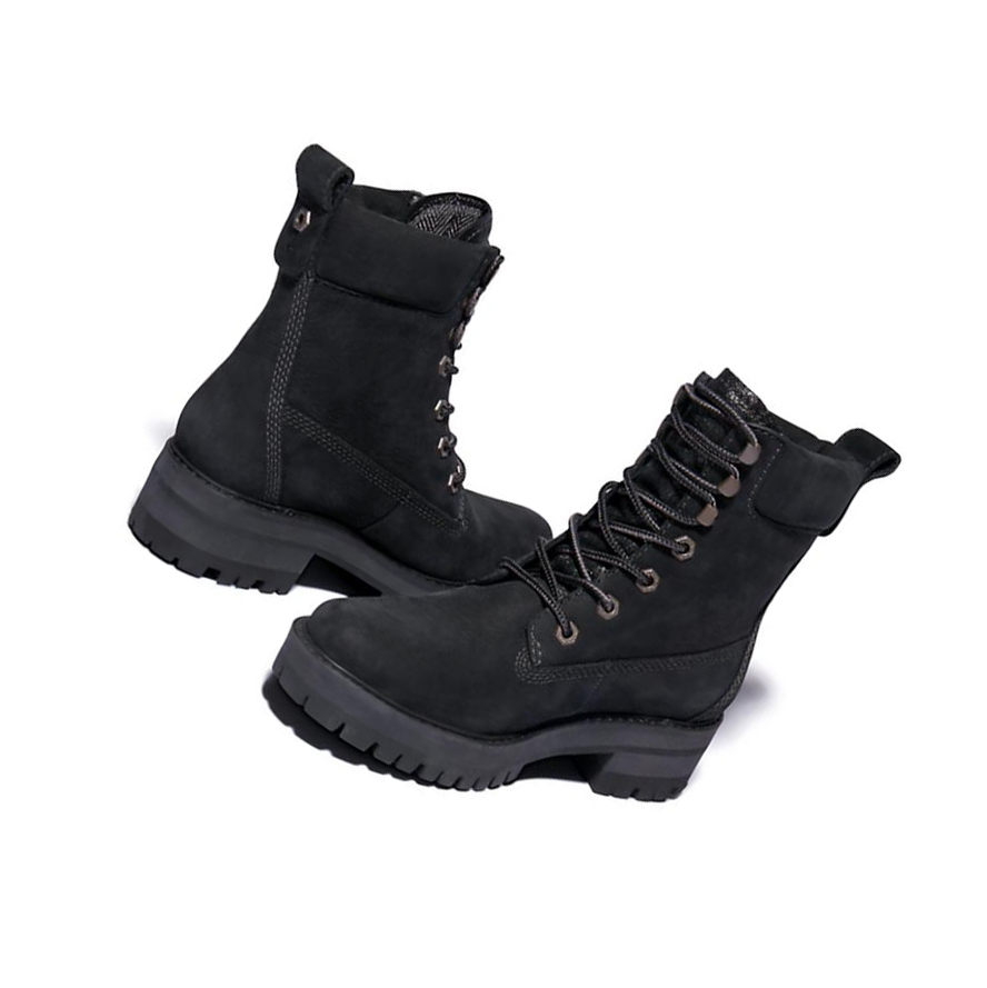 Original 6-inch Boots Timberland Courmayeur Valley Mujer Negras | ES-USNEB56