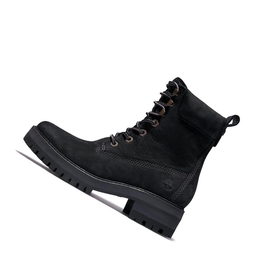 Original 6-inch Boots Timberland Courmayeur Valley Mujer Negras | ES-USNEB56