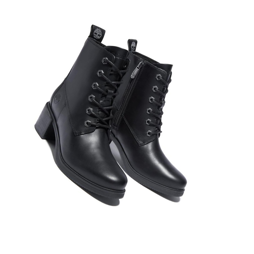 Original 6-inch Boots Timberland Dalston Vibe Mujer Negras | ES-LOHXB90