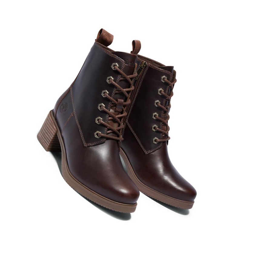 Original 6-inch Boots Timberland Dalston Vibe Mujer Marrones | ES-ZPFVJ35