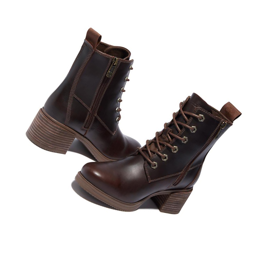 Original 6-inch Boots Timberland Dalston Vibe Mujer Marrones | ES-ZPFVJ35