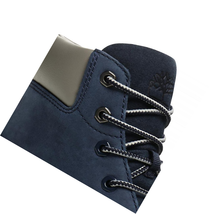 Original 6-inch Boots Timberland Davis Square Niños Azul Marino | ES-SVBTM62