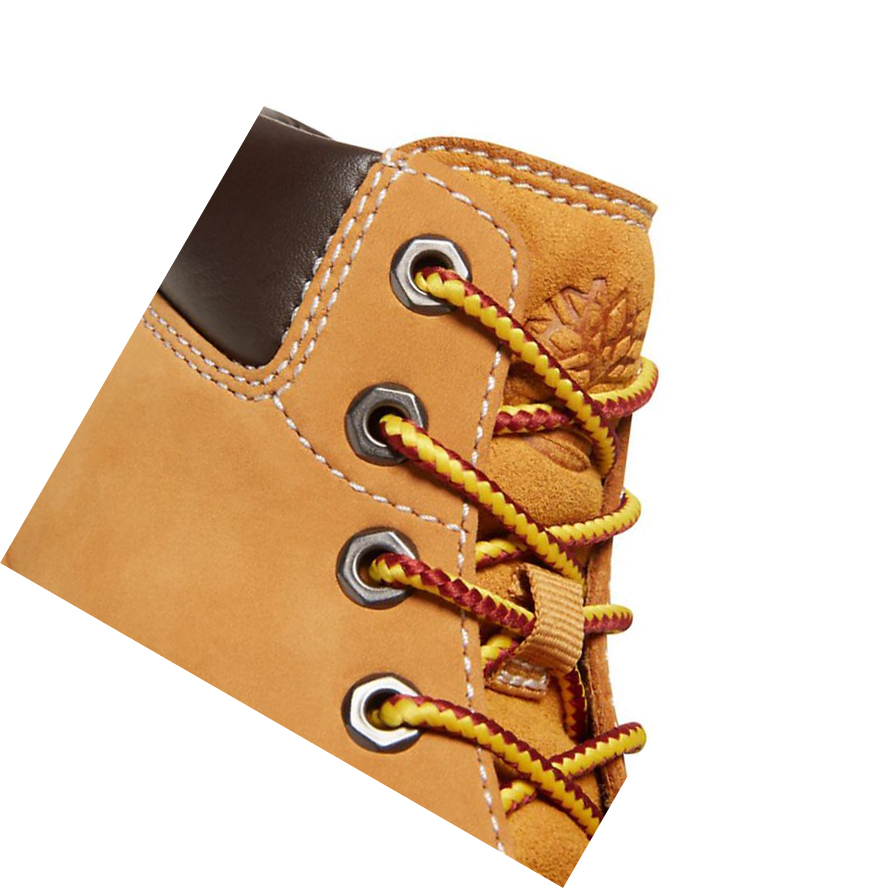 Original 6-inch Boots Timberland Davis Square Side-zip Niños Amarillo | ES-UMEGQ69