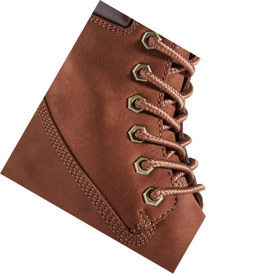 Original 6-inch Boots Timberland Hannover Hill Mujer Marrones Oscuro | ES-LIYWE05