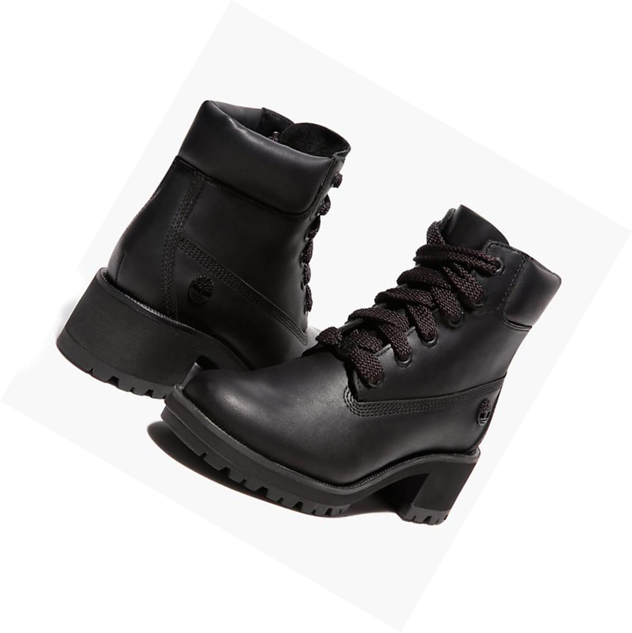 Original 6-inch Boots Timberland Kinsley Full-grain Mujer Negras | ES-IFHLE58