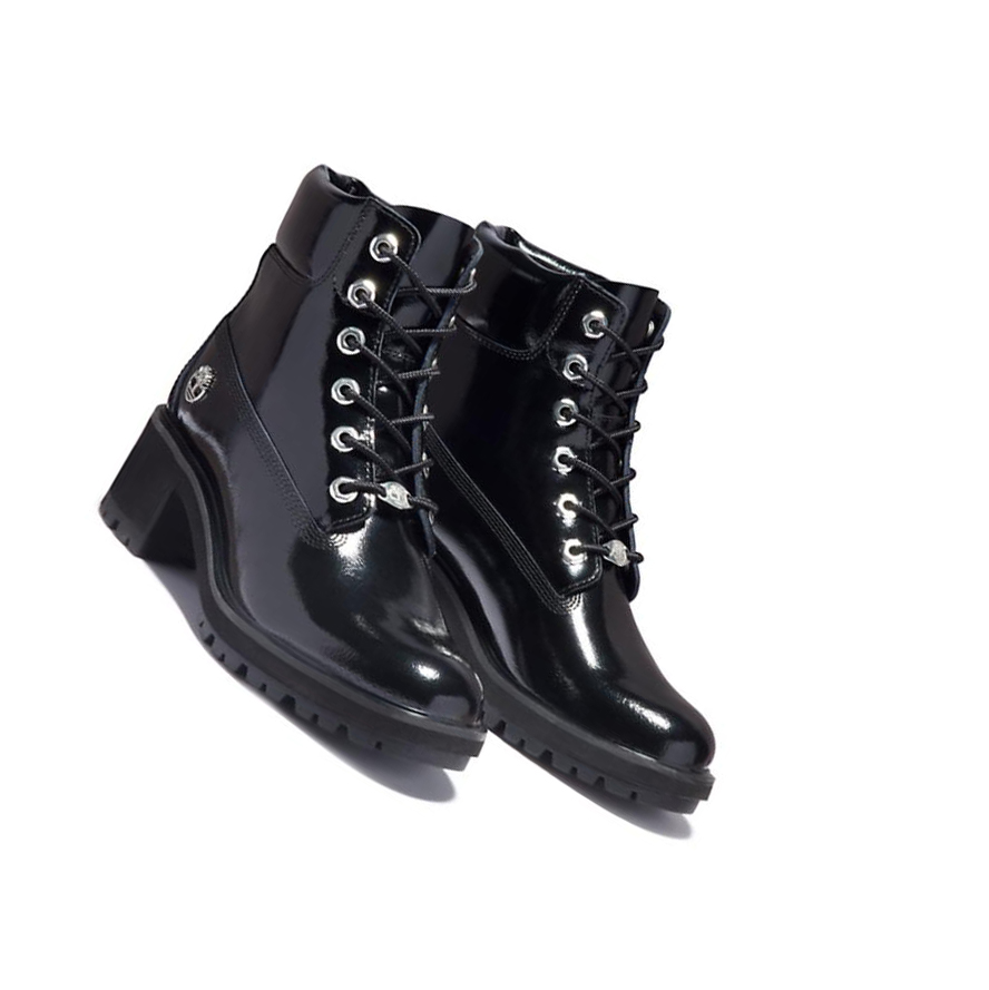 Original 6-inch Boots Timberland Kinsley Gamuza Mujer Negras | ES-ITJYQ83