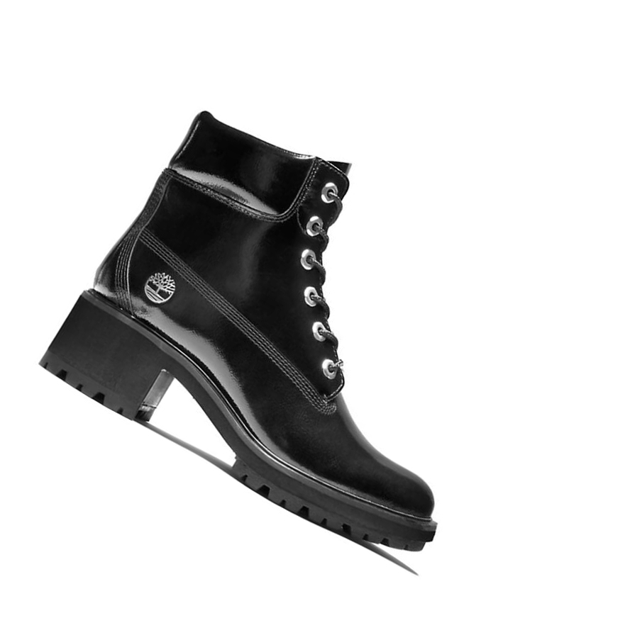 Original 6-inch Boots Timberland Kinsley Gamuza Mujer Negras | ES-ITJYQ83