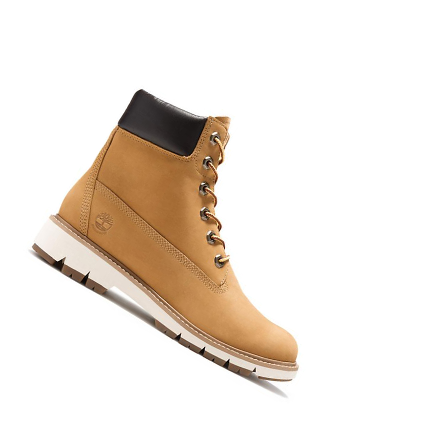 Original 6-inch Boots Timberland Lucia Way Mujer Amarillo | ES-VCXUF49