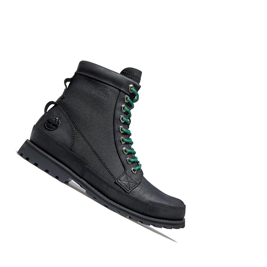 Original 6-inch Boots Timberland Moto Guzzi x Timberland® Original Cuero Hombre Negras | ES-RULAH73