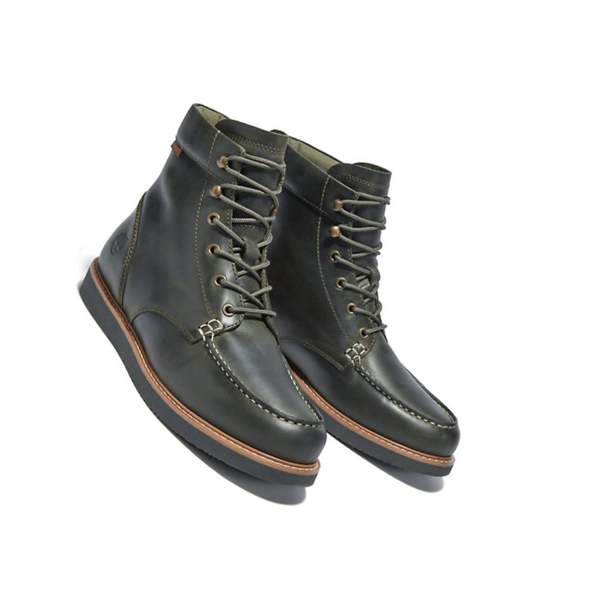 Original 6-inch Boots Timberland Newmarket II Moc-toe Hombre Verde Oscuro | ES-HKBPF13