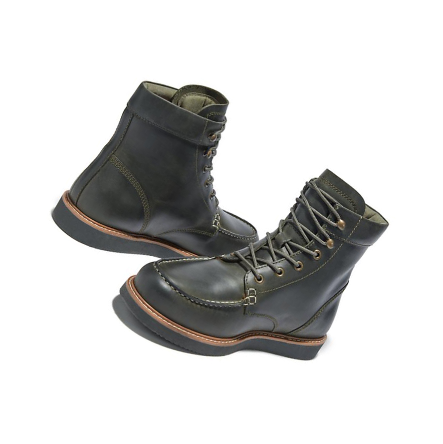 Original 6-inch Boots Timberland Newmarket II Moc-toe Hombre Verde Oscuro | ES-HKBPF13