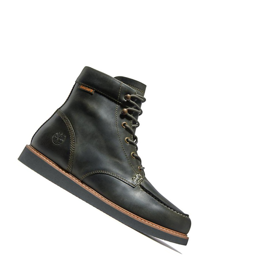 Original 6-inch Boots Timberland Newmarket II Moc-toe Hombre Verde Oscuro | ES-HKBPF13