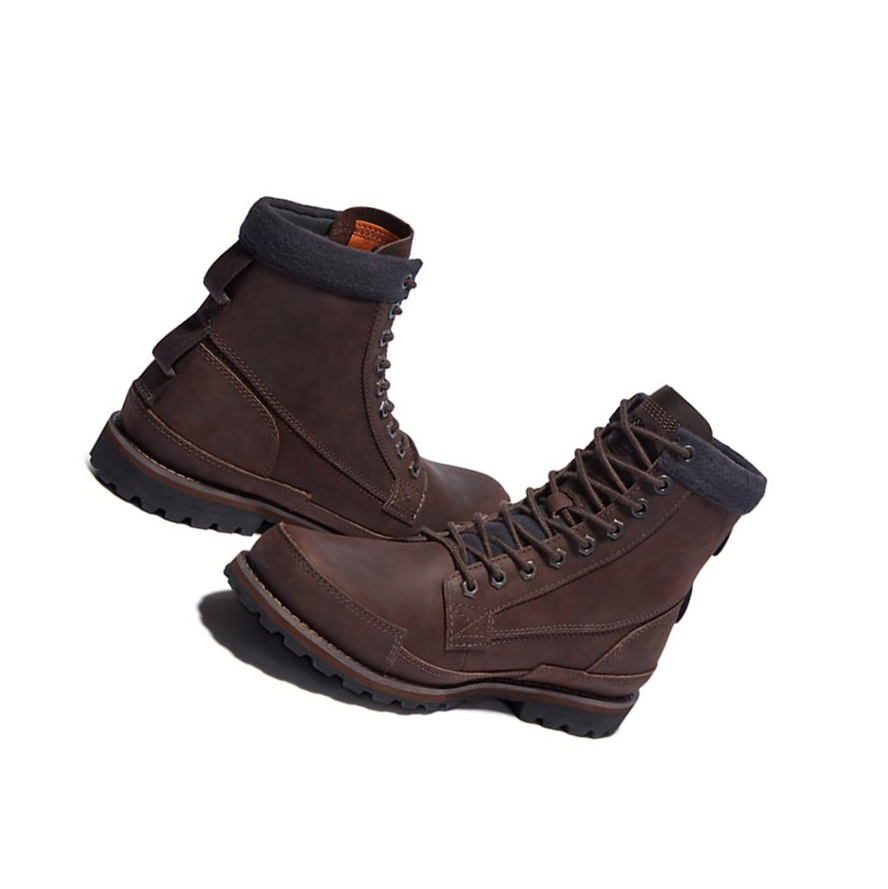 Original 6-inch Boots Timberland Originales Forro Hombre Marrones Oscuro | ES-MOUNF27