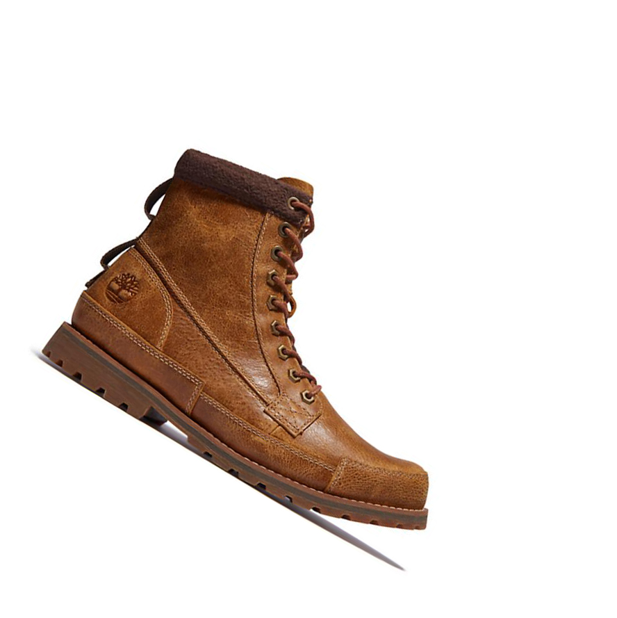 Original 6-inch Boots Timberland Originales Forro Hombre Amarillo | ES-VTDIU45