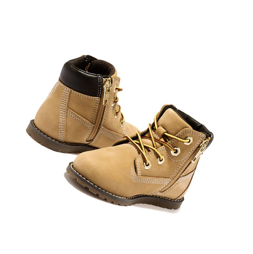 Original 6-inch Boots Timberland Pokey Pine Niños Amarillo | ES-MYXHU93