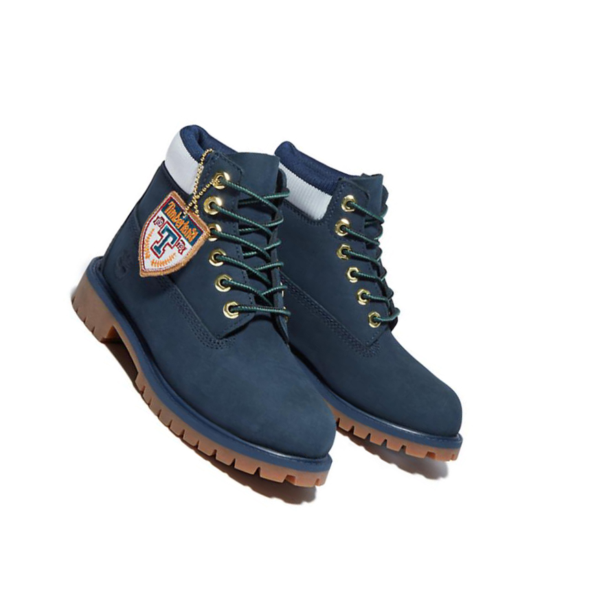 Original 6-inch Boots Timberland Premium Waterproofs Niños Azul Marino | ES-AEGNL49